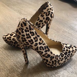 Kelsi DAGGER Brette Leopard Heels Platform Shoes